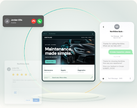 Selected website and customer communications orbit